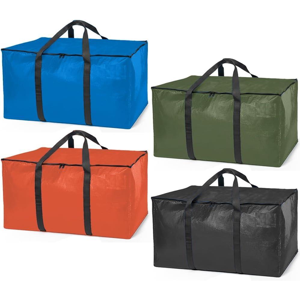 imageClearSpace Heavy Duty Moving Bags or Storage Bag  Large Moving Boxes with Backpack Straps Zippers amp Handles  Perfect for Moving College Dorm Traveling Camping Christmas Decorations 2 PackMulticolor