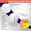 ClearSpace Clear Plastic Storage Bins – Perfect Kitchen Organization and Storage or Pantry Storage – Fridge Organizer, Pantry Organization and Clear Storage Bins, Cabinet Organizers(4 Pack)