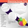 ClearSpace Clear Plastic Storage Bins – XL 8 Pack Perfect Kitchen or Pantry Organization Fridge Organizer and Storage Bins, Cabinet Organizers(4 Pack)