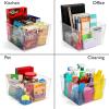 ClearSpace Clear Plastic Storage Bins – XL 8 Pack Perfect Kitchen or Pantry Organization Fridge Organizer and Storage Bins, Cabinet Organizers(8 Pack)