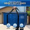 ClearSpace Heavy Duty Moving Bags or Storage Bag – Large Moving Boxes with Backpack Straps, Zippers & Handles – Perfect for Moving, College Dorm, Traveling, Camping, Christmas Decorations, 2 Pack(Blue)