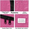 ClearSpace Heavy Duty Moving Bags or Storage Bag – Large Moving Boxes with Backpack Straps, Zippers & Handles – Perfect for Moving, College Dorm, Traveling, Camping, Christmas Decorations, 2 Pack(Pink)
