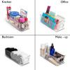 ClearSpace Plastic Pantry Organization and Food Storage Bin – Great Kitchen Storage – Fridge Organizer Bins – 4 Pack(2 Pack)