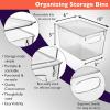 ClearSpace Plastic Pantry Organization and Storage Bins with Lids – Perfect Kitchen Organization or Kitchen Storage – Fridge Organizer, Refrigerator Organizer Bins, Cabinet Organizers(4 Pack)