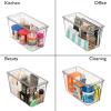 ClearSpace Plastic Storage Bins with Lids XL – Perfect Kitchen Organization or Pantry Storage – Fridge/Cabinet Organizers(4 Pack)