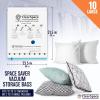 Vacuum Seal Bags for Clothing Travel, 10 Large – Space Saver Vacuum Storage Bags, Blanket & Clothes Storage Bags Vacuum Sealed – Hand Pump Included, Bolsas Para Guardar Ropa Al Vacío