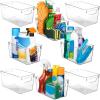 ClearSpace Clear Plastic Storage Bins – Perfect Kitchen Organization and Storage or Pantry Storage – Fridge Organizer, Pantry Organization and Clear Storage Bins, Cabinet Organizers(8 Pack)