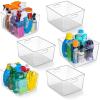ClearSpace Clear Plastic Storage Bins – XL 8 Pack Perfect Kitchen or Pantry Organization Fridge Organizer and Storage Bins, Cabinet Organizers(6 Pack)