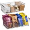 ClearSpace Pantry Organization and Storage Bins with Removable Dividers & Lids – Perfect Pantry Organizers or Kitchen Organization – Refrigerator Organizer Bins, Cabinet Organizers, 4 Pack(10″ x 6″ x 3″ – 2 Pack)