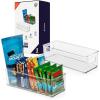 ClearSpace Plastic Pantry Organization and Food Storage Bin – Great Kitchen Storage – Fridge Organizer Bins – 4 Pack(2 Pack)
