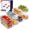 ClearSpace Plastic Pantry Organization and Food Storage Bin – Great Kitchen Storage – Fridge Organizer Bins – 4 Pack(8 Pack)
