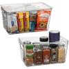 ClearSpace Plastic Pantry Organization and Storage Bins with Lids – Perfect Kitchen Organization or Kitchen Storage – Fridge Organizer, Refrigerator Organizer Bins, Cabinet Organizers(2 Pack)