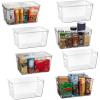 ClearSpace Plastic Pantry Organization and Storage Bins with Lids – Perfect Kitchen Organization or Kitchen Storage – Fridge Organizer, Refrigerator Organizer Bins, Cabinet Organizers(8 Pack)