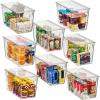 ClearSpace Plastic Storage Bins with Lids XL – Perfect Kitchen Organization or Pantry Storage – Fridge/Cabinet Organizers(8 Pack)