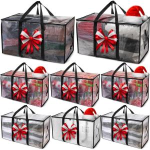 ClearSpace Oversized Moving Bags or Storage Bag – Large Moving Boxes with Backpack Straps, Zippers & Handles – Heavy-Duty Packing Bags for Moving, College Dorm, Christmas Decorations, 10 Pack