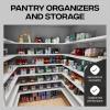 ClearSpace Clear Plastic Storage Bins – Pantry Organizers & Storage Containers, Cabinet Organizer – Home Organization Must Haves for Kitchen, Laundry Room, Office, Closet, Garage & Freezer(4 Pack)