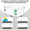ClearSpace Clear Plastic Storage Bins – Pantry Organizers & Storage Containers, Cabinet Organizer – Home Organization Must Haves for Kitchen, Laundry Room, Office, Closet, Garage & Freezer(4 Pack)