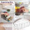 ClearSpace Plastic Pantry Organization and Storage Bins with Removable Dividers – XL Perfect Kitchen / Refrigerator/ Cabinet Organizers, 2 Pack(2 Pack)