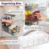 ClearSpace Plastic Pantry Organization and Storage Bins with Removable Dividers – XL Perfect Kitchen / Refrigerator/ Cabinet Organizers, 2 Pack(2 Pack XL)
