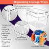 ClearSpace Plastic Storage Bins With lids, 8 Pack – Perfect Pantry Organization and Storage – Fridge Organizer, Pantry Storage Containers and Storage Bins, Cabinet Organizers(8 Pack)