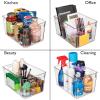 ClearSpace Plastic Storage Bins With lids, 8 Pack – Perfect Pantry Organization and Storage – Fridge Organizer, Pantry Storage Containers and Storage Bins, Cabinet Organizers(4 Pack)