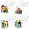 ClearSpace Clear Plastic Storage Bins – Pantry Organizers & Storage Containers, Cabinet Organizer – Home Organization Must Haves for Kitchen, Laundry Room, Office, Closet, Garage & Freezer(8 Pack)