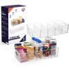 ClearSpace Plastic Pantry Organization and Storage Bins with Removable Dividers – XL Perfect Kitchen / Refrigerator/ Cabinet Organizers, 2 Pack(2 Pack XL)