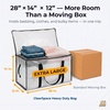 ClearSpace Heavy Duty Moving Bags or Storage Bins with Lids, Clear, 12 Pack(Clear)