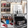 ClearSpace Heavy Duty Moving Bags or Storage Bins with Lids, Clear, 12 Pack(Clear)