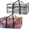 ClearSpace Heavy Duty Moving Bags or Storage Bins with Lids, Clear, 12 Pack(Clear)
