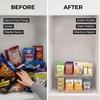 ClearSpace Stackable Storage Bins, Front Pantry Organizer, Small, 4 Pack(Large)
