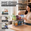 ClearSpace Stackable Storage Bins, Front Pantry Organizer, Small, 4 Pack(Large)