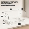 ClearSpace Stackable Storage Bins, Front Pantry Organizer, Small, 4 Pack(Small)